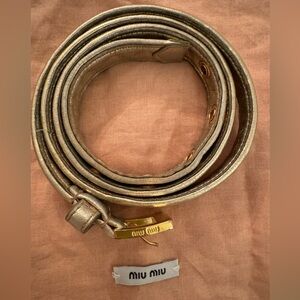 Miu Miu Gold Belt EUC